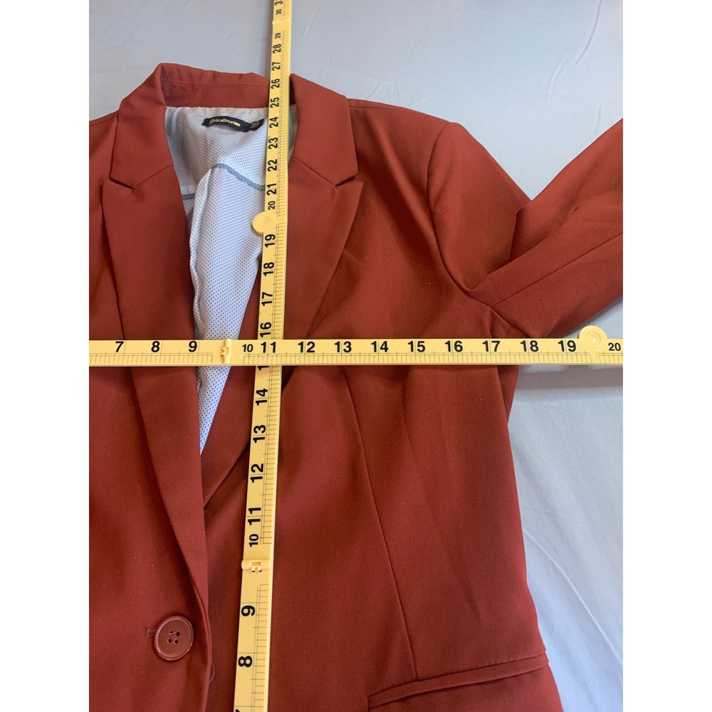 Stradivarius Rust Orange Single Button Blazer Wom… - image 4